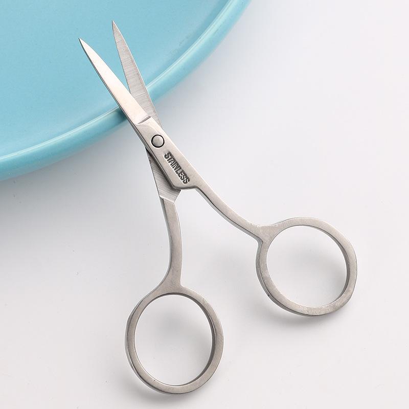 

1 шт., ножницы для макияжа, триммер для ресниц, для удаления волос на лице, маникюрные ножницы, инструмент для кутикулы ногтей, ножницы для красоты