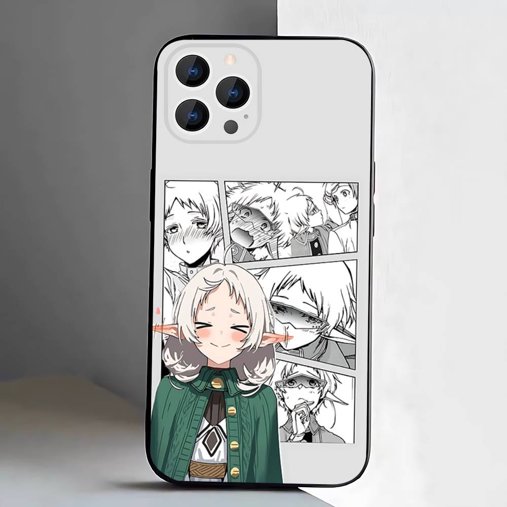 Custodia per Telefono Mushoku Tensei Jobless Reincarnation Per iPhone 17,16,15,14,13,12,11,Pro,XS,Max,XR,Plus,E,SE4,Mini Cover Morbida Nera
