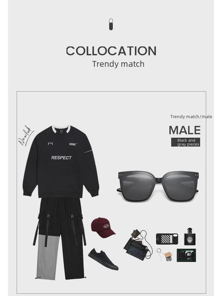 LOCEL Trendy UV Protection Square Sunglasses for Men and Women