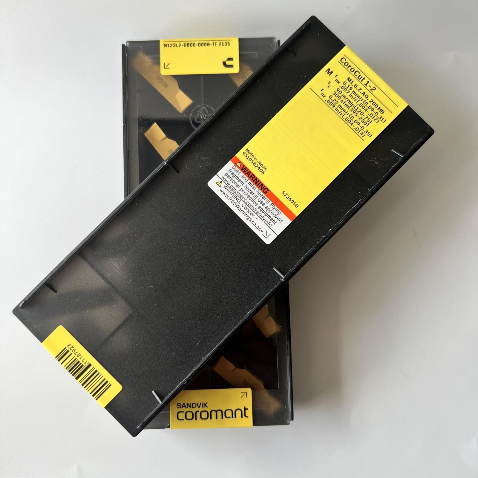 

SANDVIK / N123L2-0800-0008-TF 2135 / Original Swedish hard alloy blade 10 Pcs