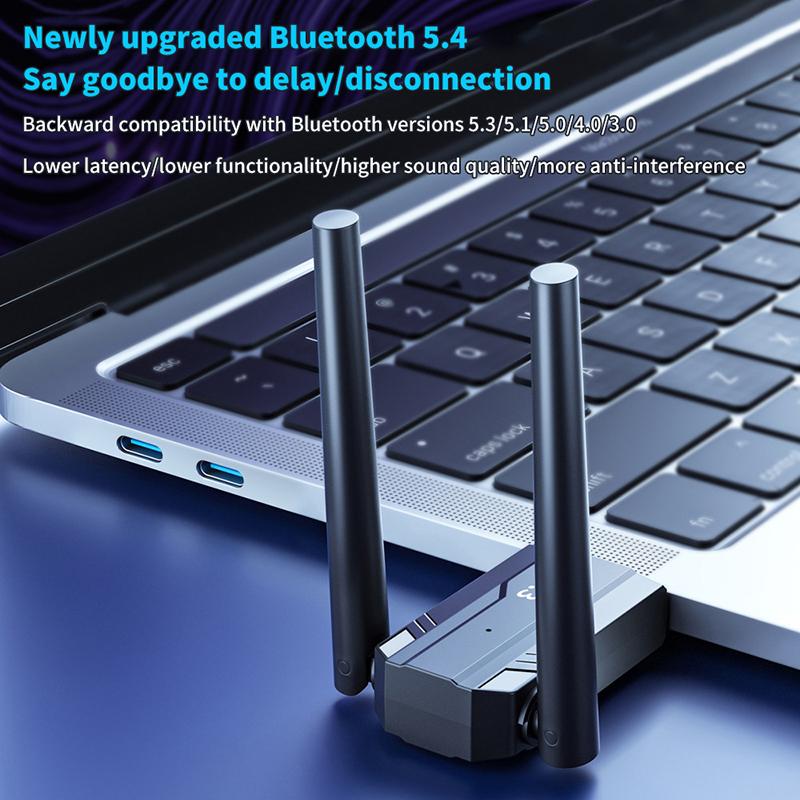 150M Bt5.4 Bluetooth Adapter Driver-Free Usb Transmitter Multi-Device Connection Game Controller Connection Signal Booster Wifi