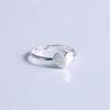 New Simple Temperament Small Fresh Love 925 Sterling Silver Not Allergic Sweer Brushed Heart Shaped Opening Rings R150