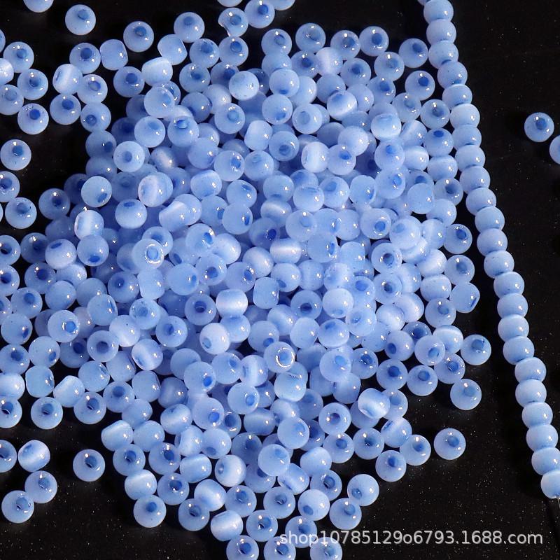 4mm Cat's Eye Jade Ice Glass Beads for DIY Jewelry