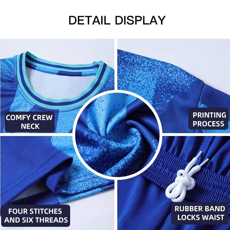 Professional Adults Kids Football Jerseys Customize Team Training Uniforms Shirts Futsal Sportswear Man Woman Sports Tracksuit