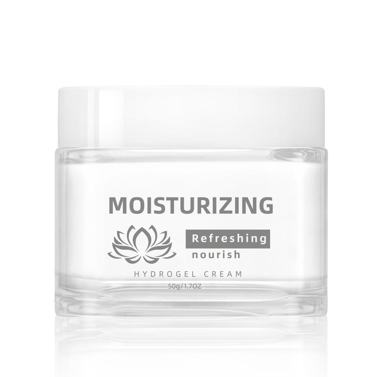 Nourishing Water Gel Cream 50G Deep Hydration and Skin Firming Serum Cream Lightweight Fast-Absorbing Moisturizer 0.05M Jar for All Skin Types