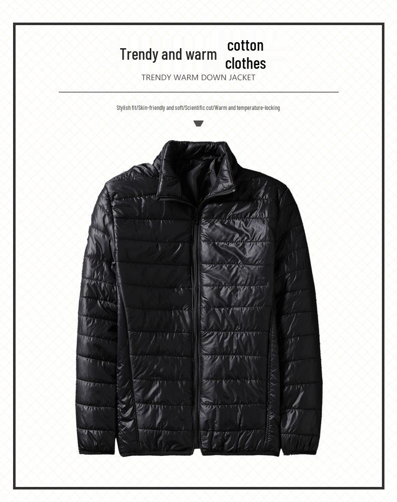 Herren Kapuzenjacke Minimalistisch Baumwolle - Trendige Kurze Einfarbige Lässige Oberbekleidung