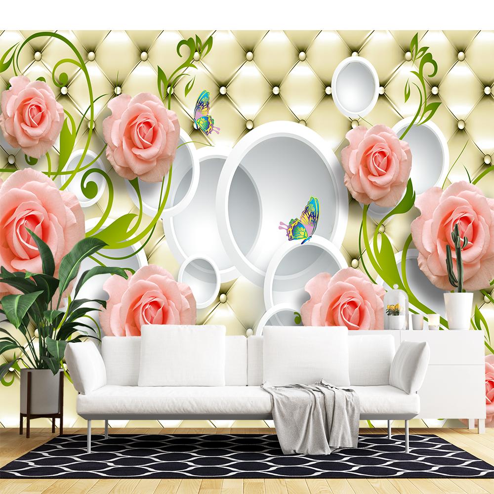Flower Wallpaper Simple Fashion Floral Wall Murals Wallpapers For Living Room Bedroom Home Decor