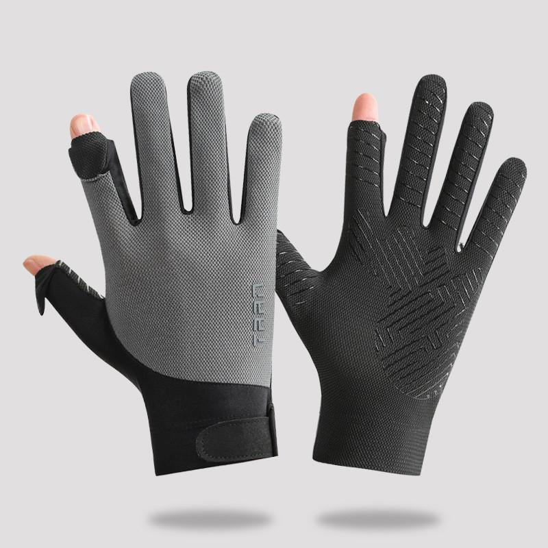 

Мужские летние спортивные велосипедные перчатки из дышащего нейлонового материала для активного отдыха на улице серый
