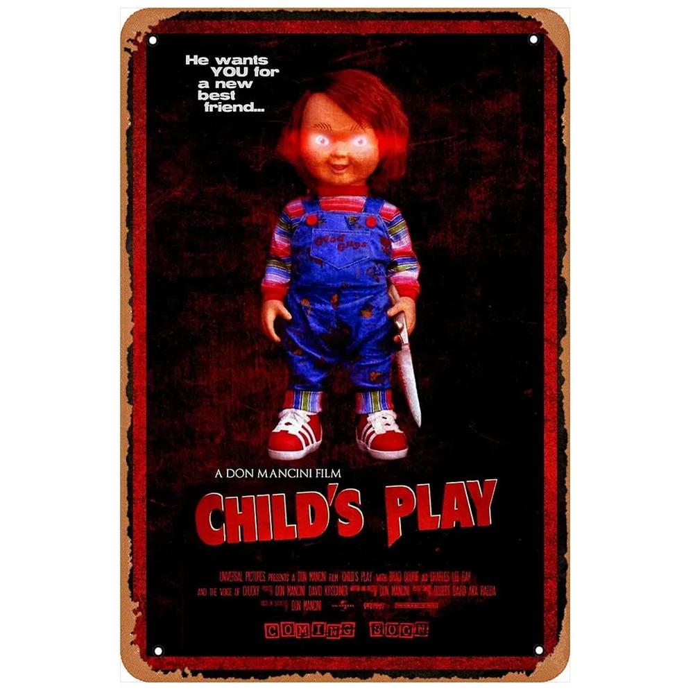 Classic Movie Vintage Metal Tin Signs True Frailty Movie Posters Wall Art Decor for Film Home Bar Man Cave Cafe Clubs Garage Pub