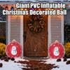 Giant PVC Balls Inflatable Christmas Ornaments Weather-Resistant Home Decor for Holiday Events Celebrations Porch Door Tree