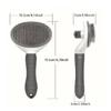 1PC Pet comb with one-button press to remove loose hair and shedding, special comb for dogs and cats, pet supplies