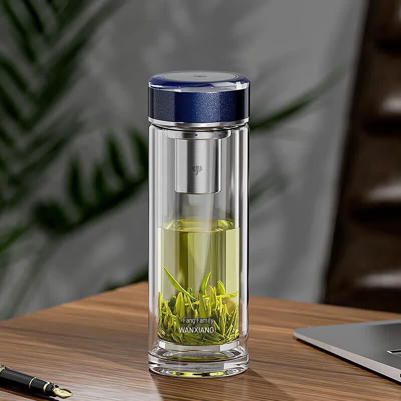

Vansin Double Wall Glass Travel Mug