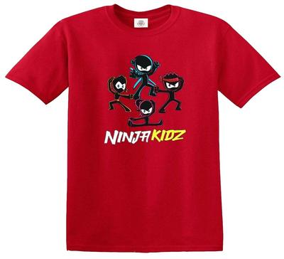 Ninja Kidz T-skjorte Morsom Barn Gutter Jenter Gave Present Nyhet Topp T-skjorte