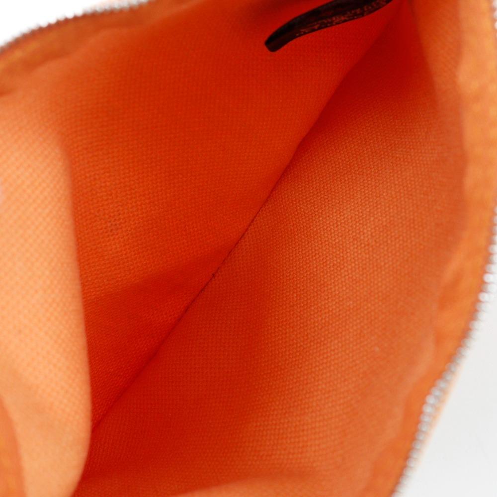 Hermes Bora Bora PM Handbag Orange Canvas Women Used