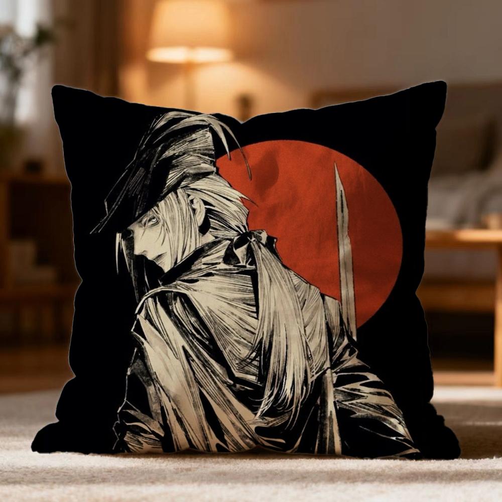 Fashion BBloodborneed Cushion Cover Soft Washable Pillow Case Multi-Scene for Couch Bed Travel Office Use