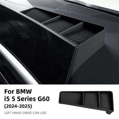 For BMW 5 Series G60 2024 2025 Silicone Car Central Control Navigation Screen Rear Storage Box Mobile Phone Tray Interior