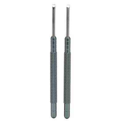 2 Pièces Outil de Retrait d'Aiguilles de Montre Acier Inoxydable Portable Durable Levier de Réparation de Montre pour Horloger 4,3 pouces