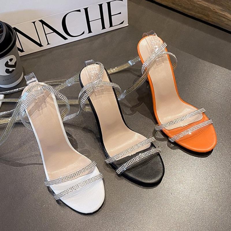 New women's high-heeled strap sandals fashionable sexy fashion sandals fringed