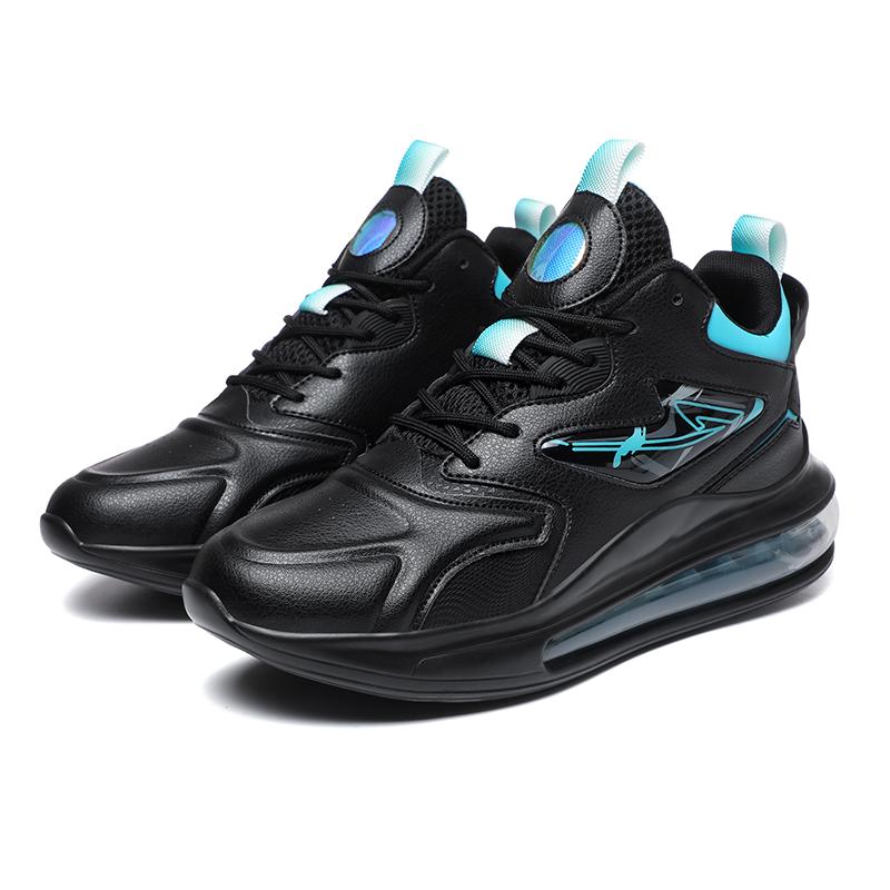 

High Quality Men Women Run Shoes Fashion Leather Straps Durable Tennis Shoes Comfort Odor Proof Thick Sole Cushioning Sneakers 38