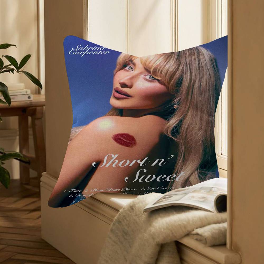 Singer Sabrina Pillow Gift Home Office Decoration Bedroom Sofa Car Cushion Cover case x