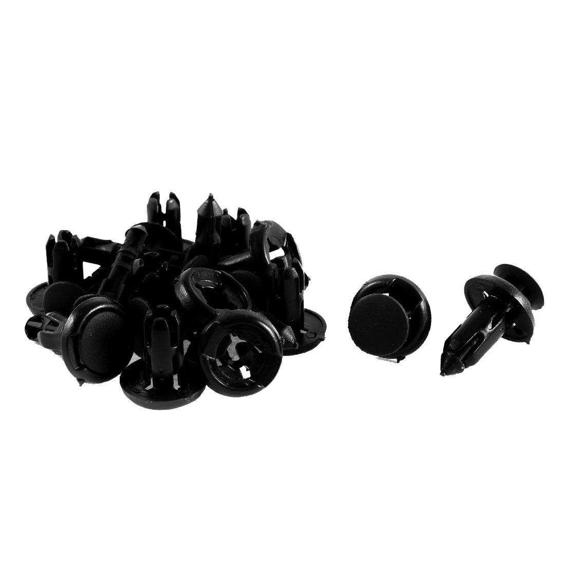 

uxcell 12 Pcs Plastic Rivet Bumper Clip Trim Clips for Toyota Hole Diameter 8mm чёрный