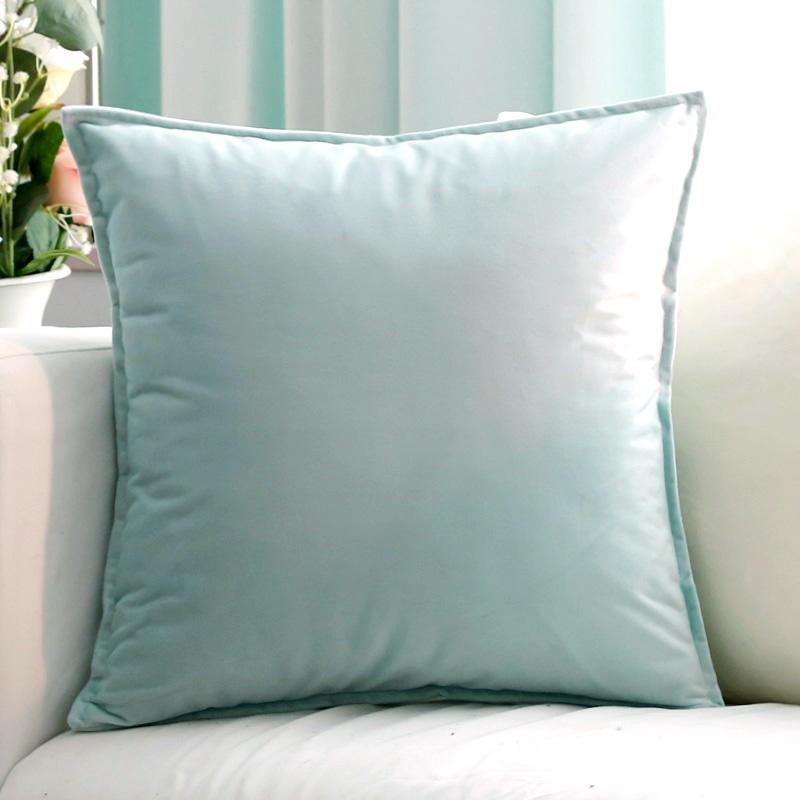 Velvet Cushion Cover Solid Color Square Pillow Covers for Home Living Room Sofa Decorative Headboard Pillowcase 50x50cm/60x60cm
