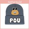 My Pet Pou Alien Printing Adults Unisex Knit  Winter Hat For Cold Weather