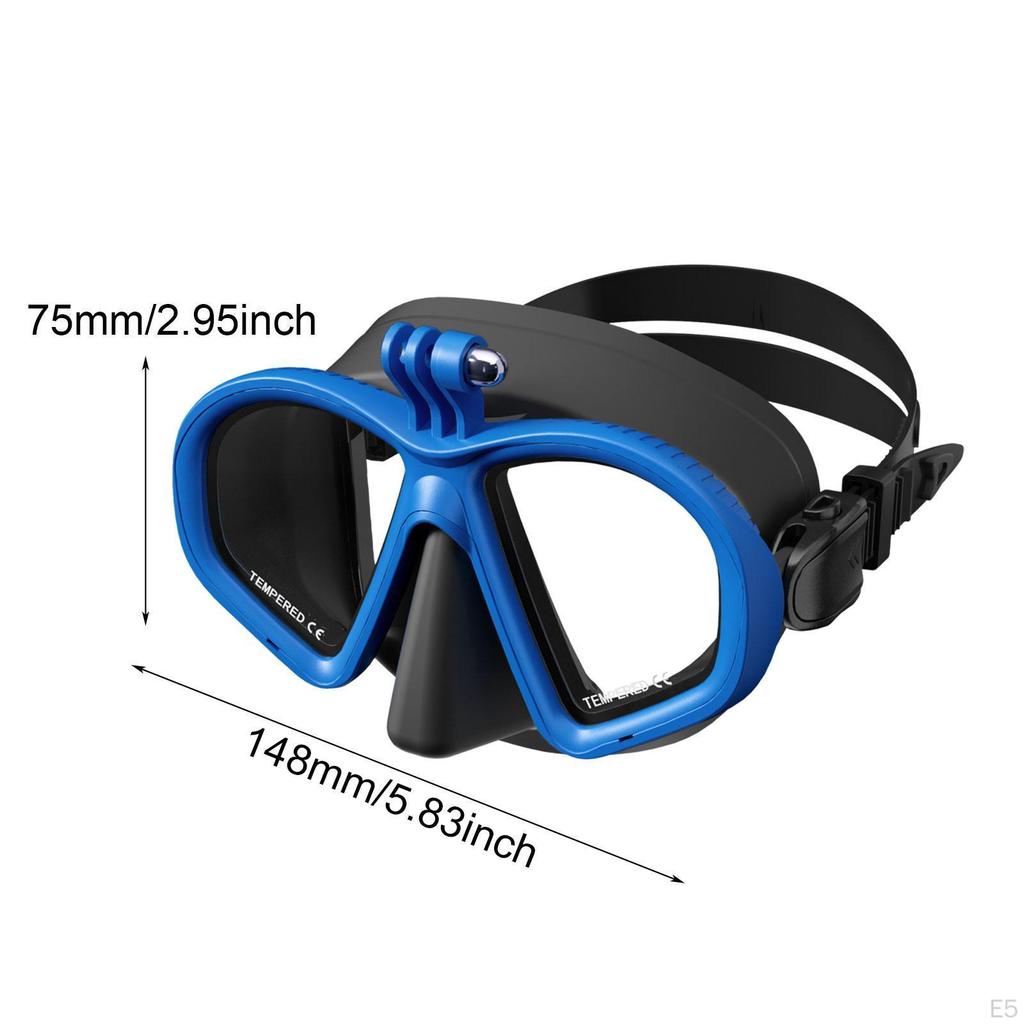 Adjustable Snorkel Gear with Diving Glasses for Aquatic Sports