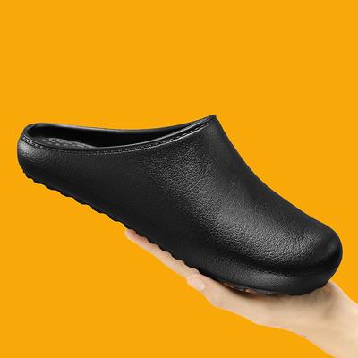 Men Slippers Summer Sandals Men's Quick Dry Home Slippers Beach Slippers Black