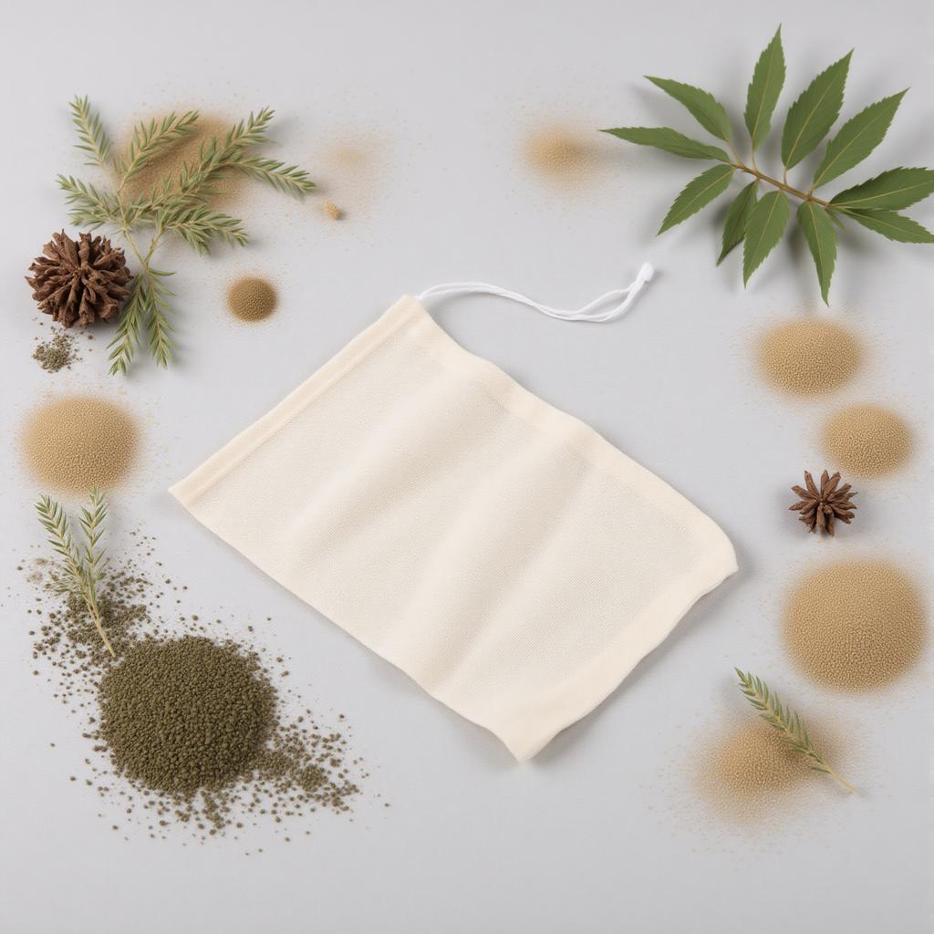 24PCS Cotton Drawstring Bags Empty Reusable Tea Bags Small Cheese Cloth Cotton Bag for Straining Soup Cooking