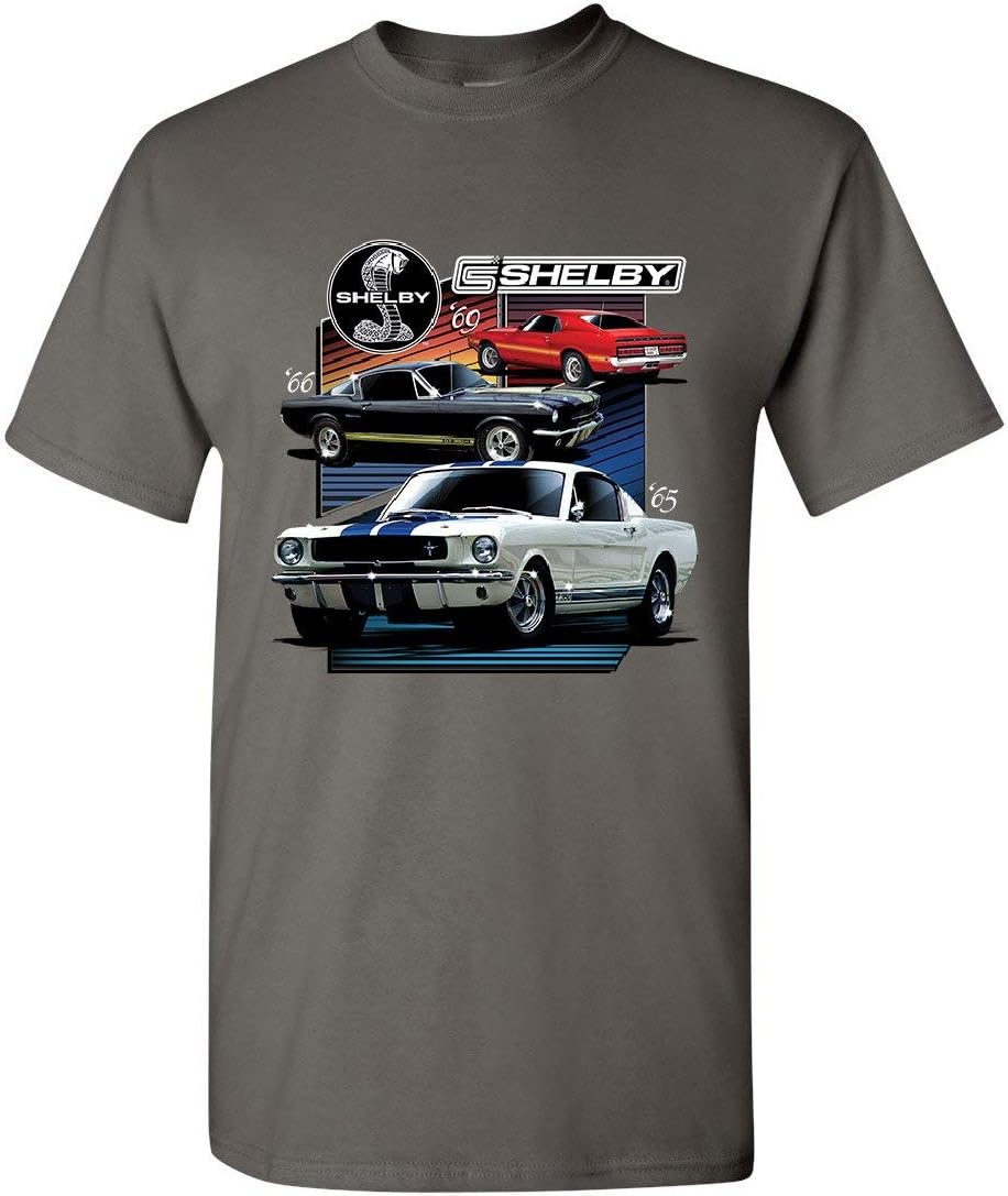 Ford Mustang Shelby GT350 GT500 T-Shirt American Muscle Cars Mens Tee Shirt S разноцветный