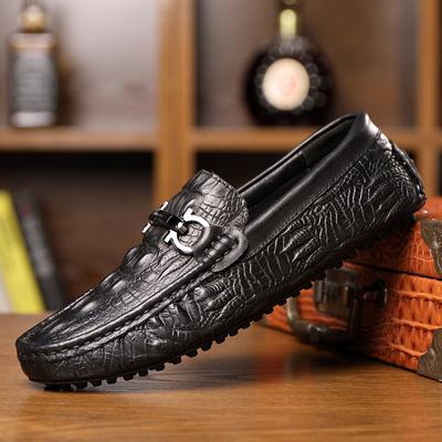 Pantofi Loafers Bărbați Model Crocodil Modă Lux Luxos Pantofi Plati Slip-on Modă Afaceri Piele Naturală Pantofi Casual Bărbat Pantofi de Condus Calitate Înaltă