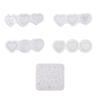 Keychain Pendant Silicone Mould Quicksand Casting Resin Mould Love Heart Resin Mold Quicksand Shaker Epoxy Resin Mold