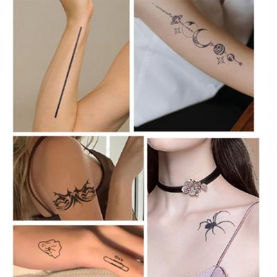 Boutique 38 Semi-permanent Real Tattoo Sticker Water Bomb Travel Tattoo Unisex, 1 Piece, Mix 2