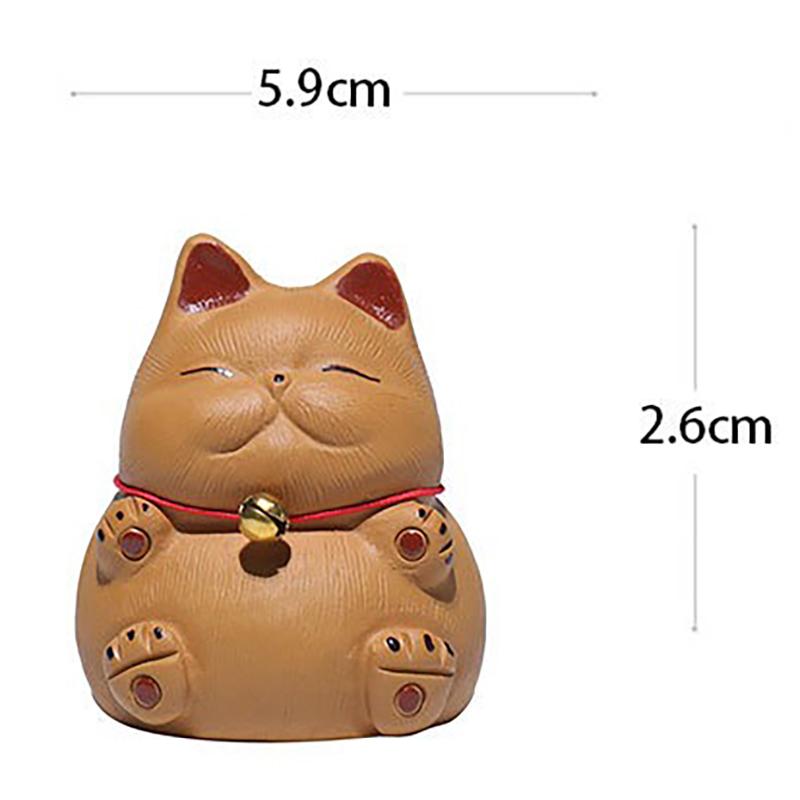 

Чистый чай из фиолетовой глины ручной работы портит оригинальную грязь горнодобывающего участка, привлекает богатство и креативный милый кот удачи One Size жёлтый