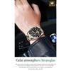 OLEVS Men's Skeleton Automatic Mechanical Watch Date Display Stainless Steel Business Men's Watch