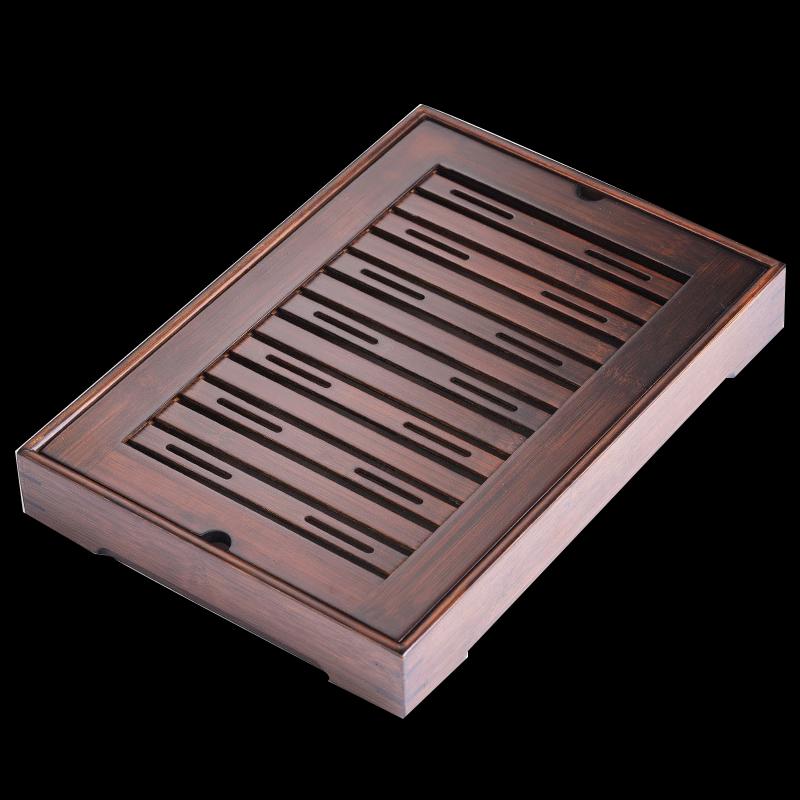 Bamboo Dry Bubble Tea Tray with Water Storage