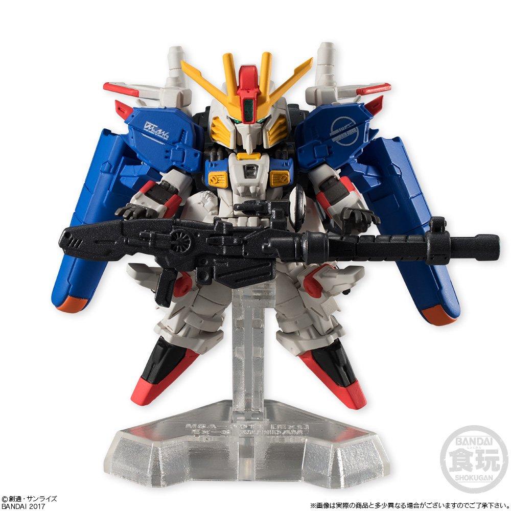 FW GUNDAM CONVERGE EX18 Ex-S GUNDAM 1 kus bonbónová hračka/žvýkačka (Mobilní oblek Gundam)