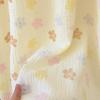 2026 New Women's Spring/Summer Sleeping Skirt 100% Cotton Crepe Cloth Skirt Round Neck Five Sleeve Loose Sweet Home Dress