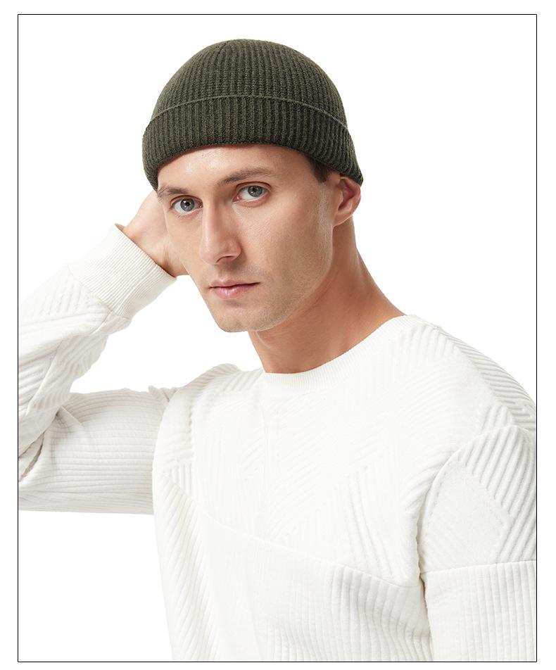 Unisex Nahtlose Strickmütze: Warme Winterwollmütze für Herren & Damen