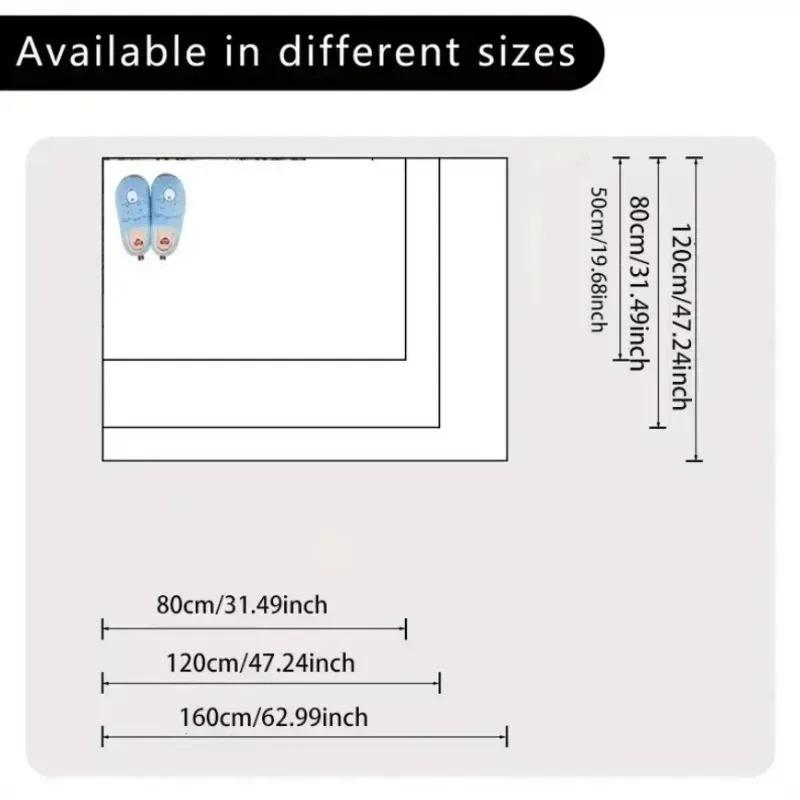 Animal Skin Texture Pattern Floor Mat Living Room Anti Slip Washable Carpet Sofa Coffee Table Feather Bedroom Floor Carpet