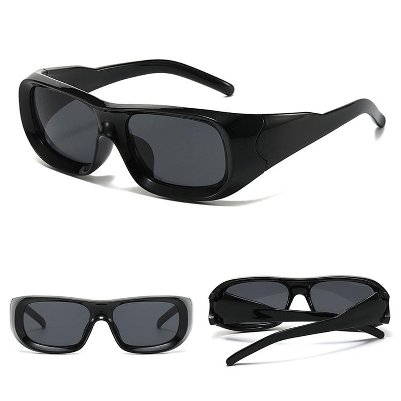 High End Designer Style Stylish Retro Edgy Punk Timeless Oversized Square Shaped Female For Both Male Sun Glasses
