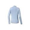 FILA Athletics Logo Embroidered Casual Comfortable Crew Neck Pullover Long Sleeve Knit Sweater Women sweater Sky-Blue A11W245405F-LB