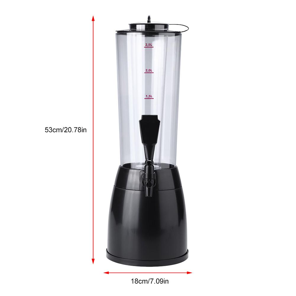 2.5L Beer Machine Beverage Dispenser Ice Tube for Wine Water Juice Bar Accessories