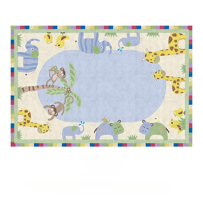 Cartoon Kinderzimmer Dekoration Rutschfeste Teppiche Nordische Teppiche für Wohnzimmer Zuhause Waschbarer Teppich Große Fläche Krabbelmatte für Babys