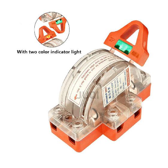 (1)High quality 2P knife switch 32A 63A 100A two-phase knife switch high power 220V double throw Disconnector