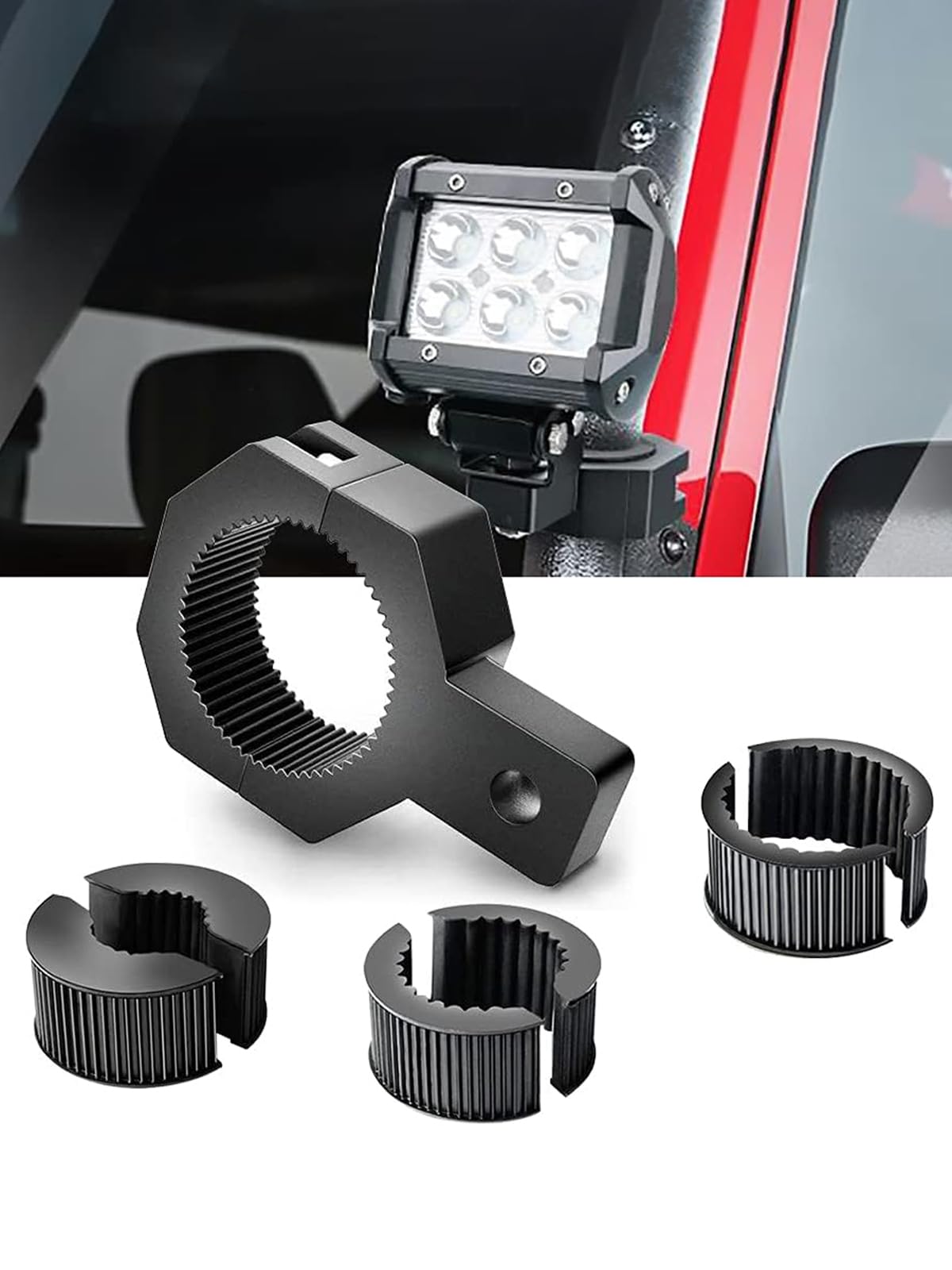 Samman Mounting Bracket, Pipe Pinching Type, Roof Carrier, Stainless Steel, Durable, No Drilling Required, Y type 1 set