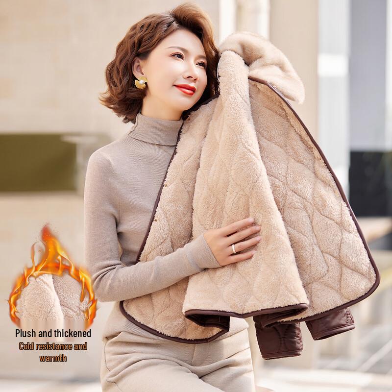 

Женская зимняя хлопковая куртка с ромбовидной стежкой и флисовой подкладкой 4XL