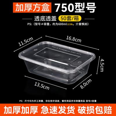 Rectangular Disposable Plastic Takeaway Containers