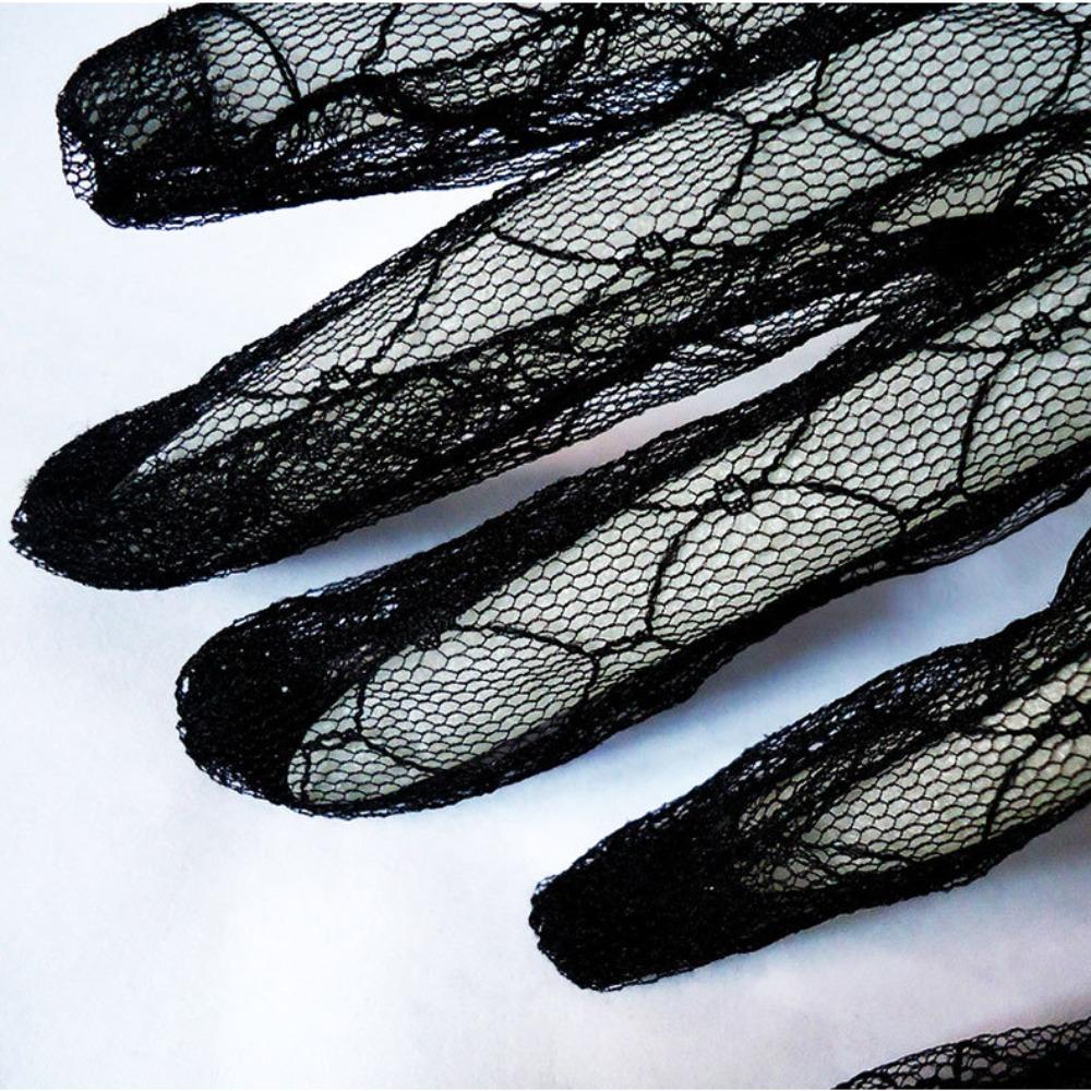 Dress Accessories Dinner Dress Banquet Short Wedding Thin Mittens Lace Gloves Bridal Mesh Gloves